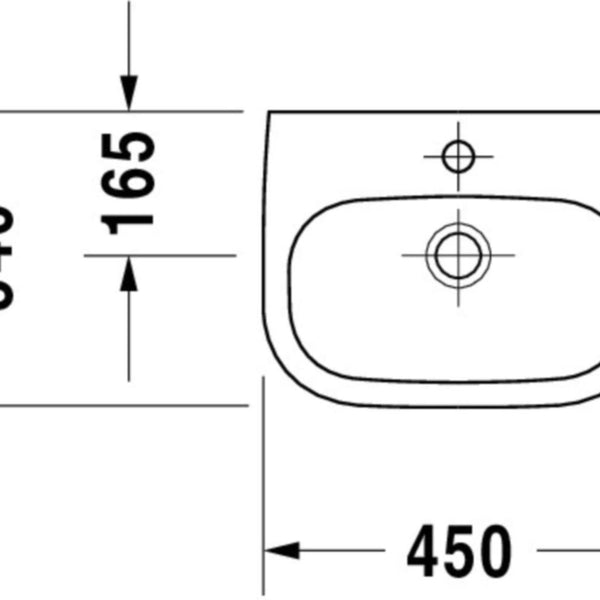 Pesuallas Duravit D-Code 450x340 mm 7054500002 [5617028]