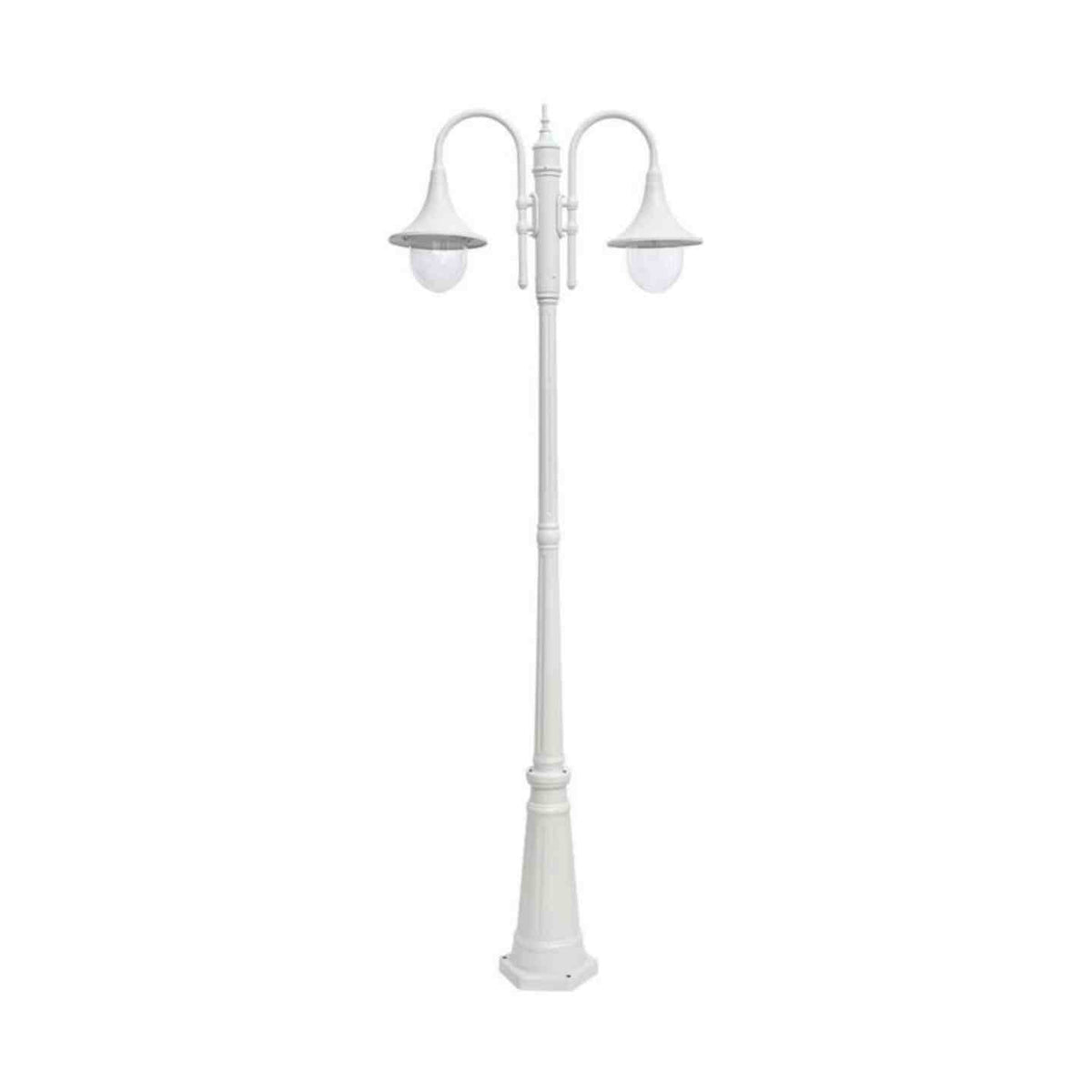 Pihapiirivalaisin Airam kartano trumpet pole Pihapiiriv trumpetpole IP44 2XE27 pcc wh [4116405]