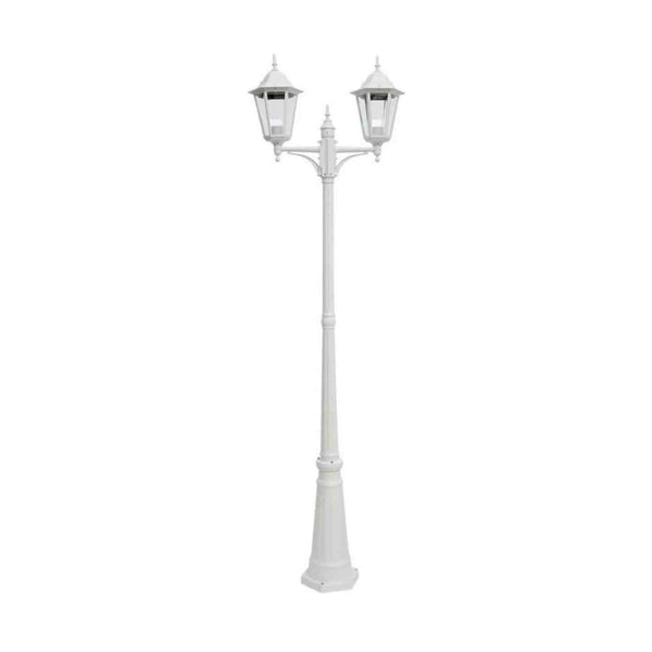 Pihapiirivalaisin Airam kartano pole twin Pihapiirival IP44 2XE27 glc wh [4116401]