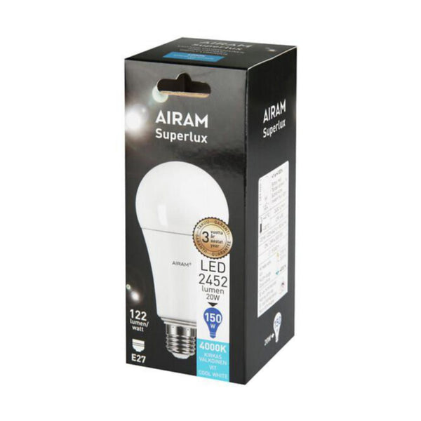 Led - Lamppu Airam A67 840 2452Lm E27 Super Op [4711547] |
