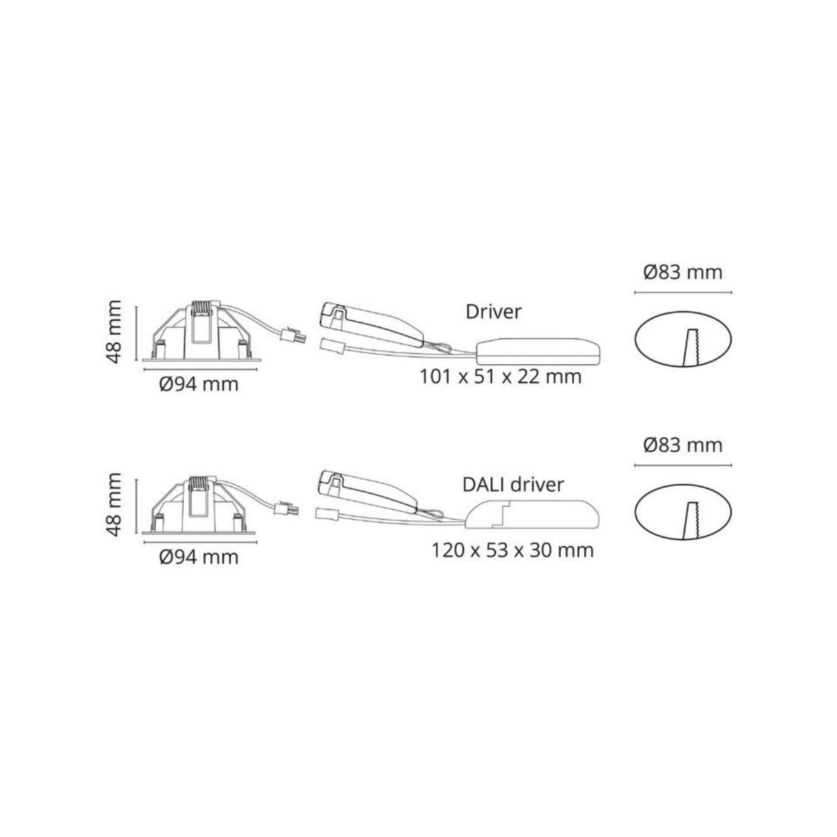 Alasvalo Sg Lux 7W 4000K Mu Ip44 [4225534] |