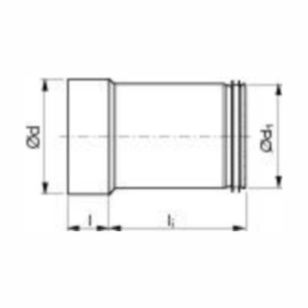 Sisäliitin sisä/ulko LYOP 125 L - 300 [8103974] |