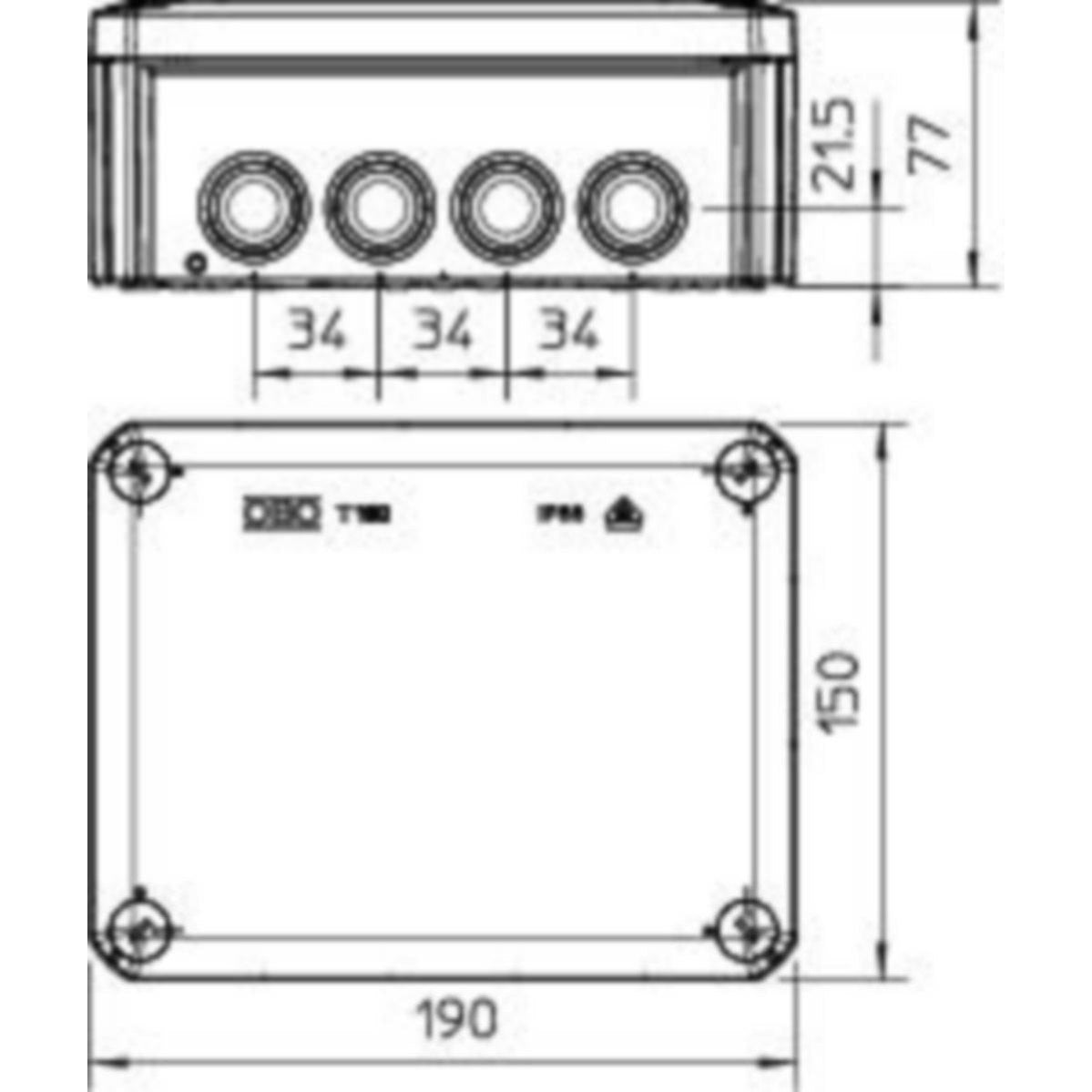 Jakorasia Obo T160 190X150X77Mm Ip66 Valk [1627154] |