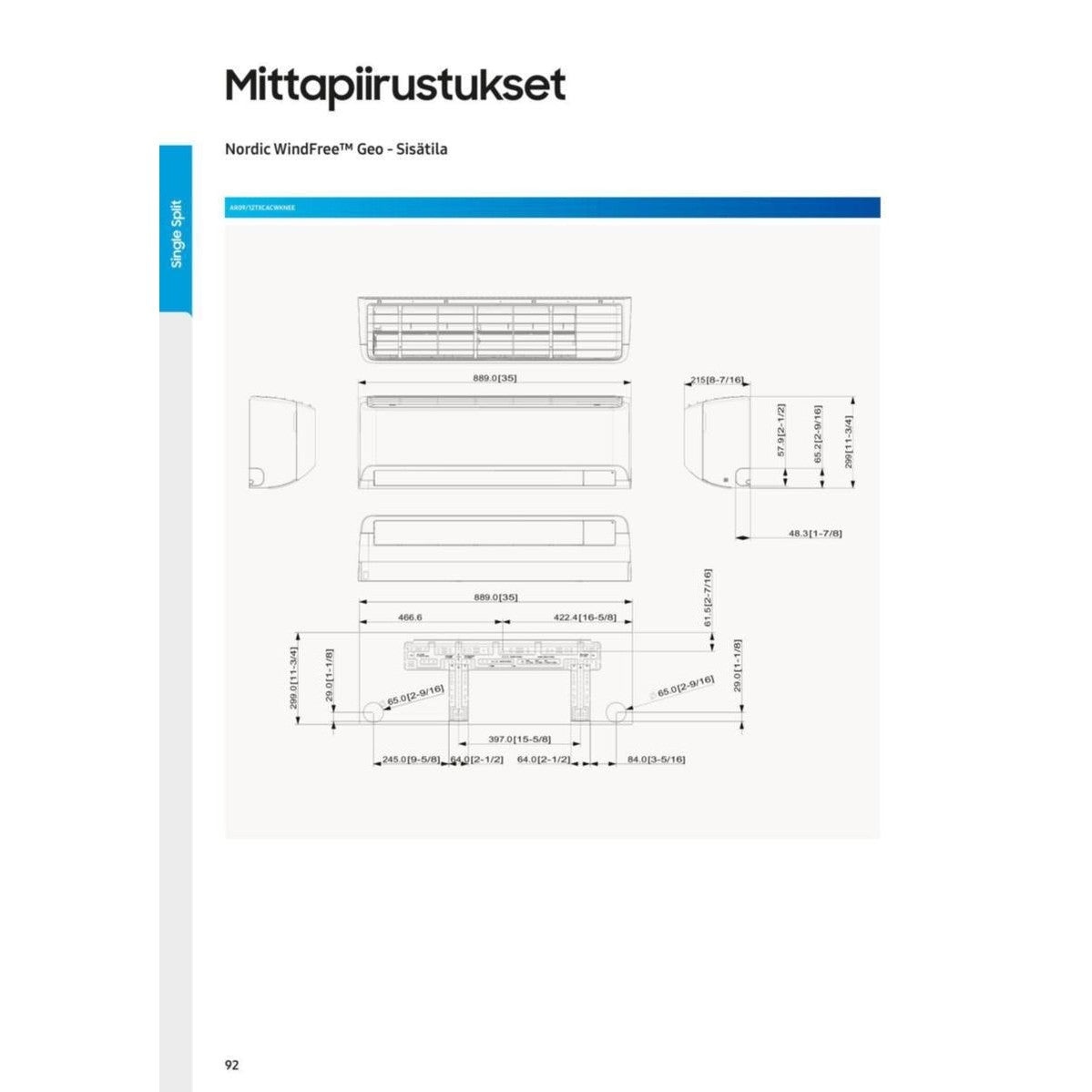 Ilmalämpöpumppu Windfree Geo12 Samsung Nrac [99000384] |