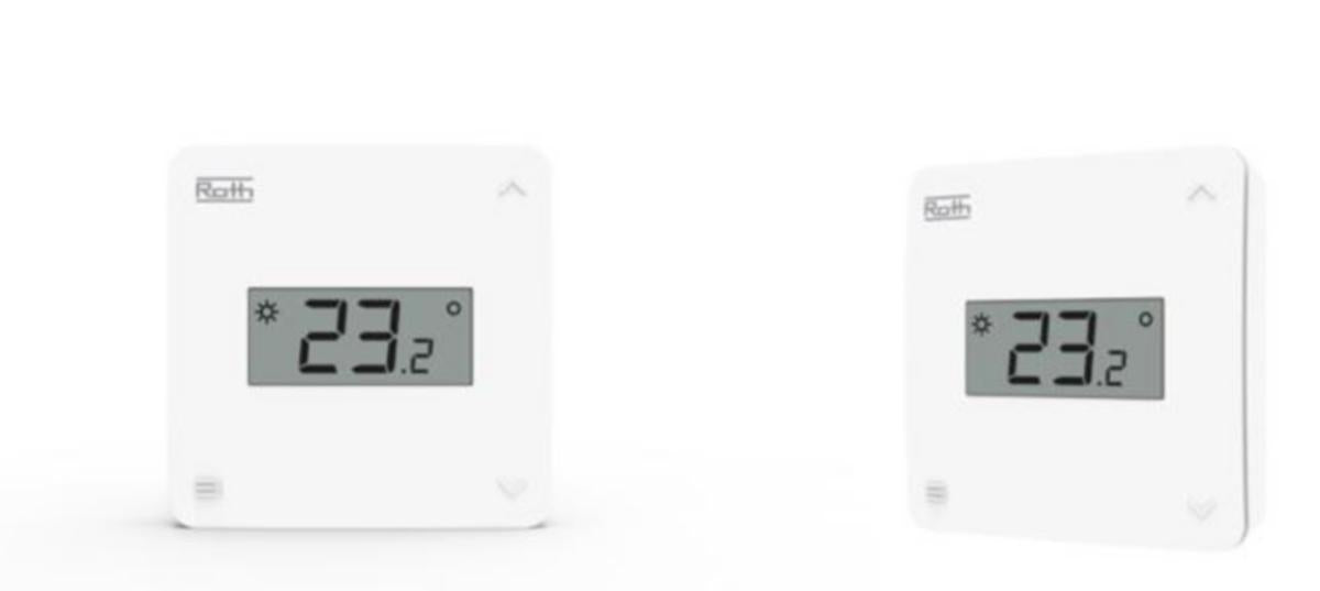 Huonetermostaatti Näytöllä Roth Touchline Bl 24V Valk [2011195]