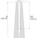 Pylväsjalusta lujabetoni RBJ-A1,A2,A3 RBJ-A2 (38-50. 60.3MM. 1-3M) [4607203]