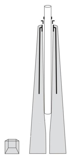 Pylväsjalusta lujabetoni RBJ-A1,A2,A3 RBJ-A3 (38-50. 60.3MM. 1-5M) [4607206]