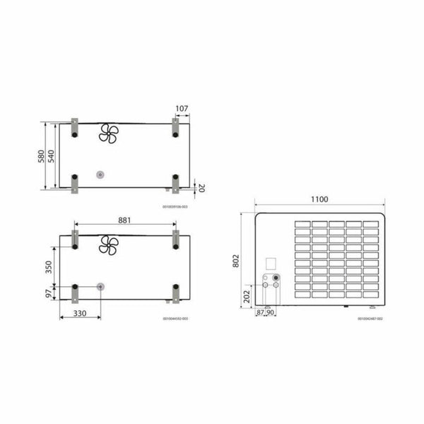 Ilma - vesilämpöpumppu Bosch Compress 5800 AW ulkoyksiköt AW - 4KW [5361053] |