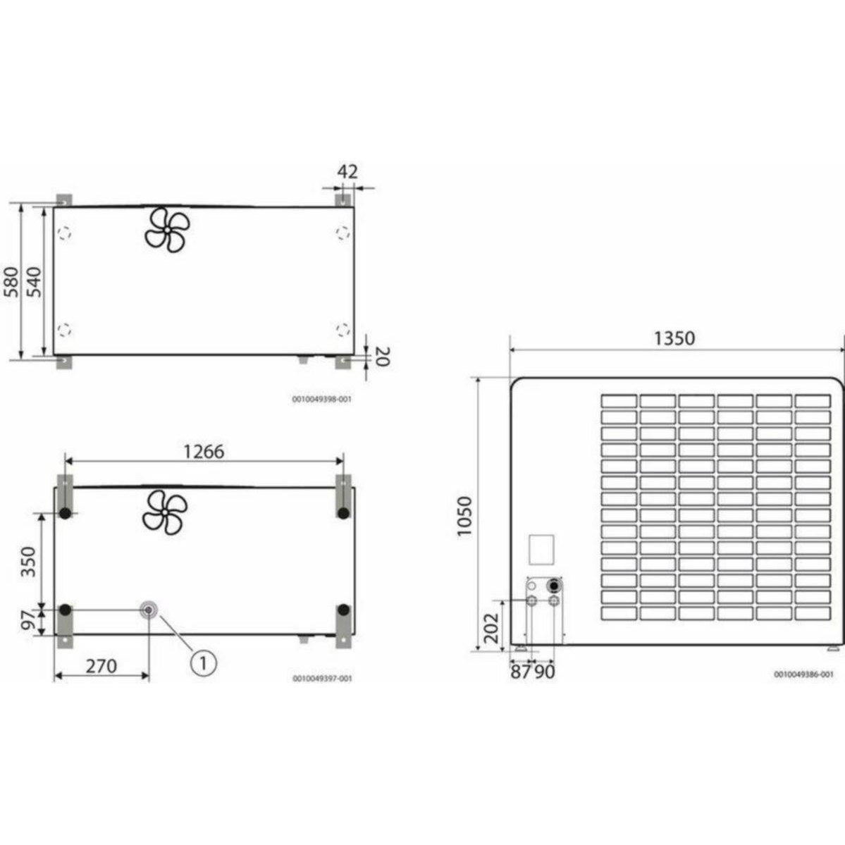 Ilma/Vesilämpöpumppu Ulkoyksik Bosch 5800 Aw - 12 Kw [5361057] |