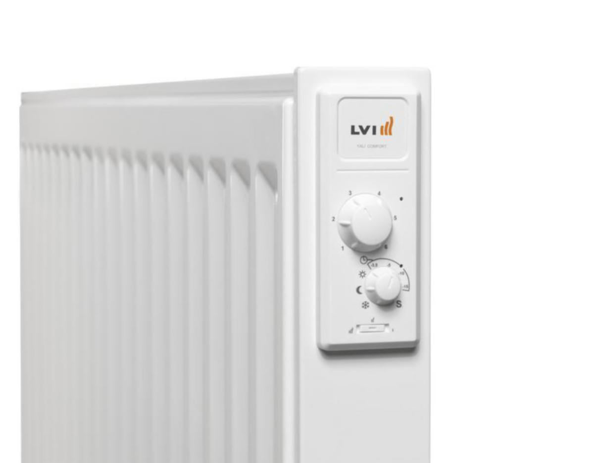 Sähköpatteri Purmo Yali Comfort öljytäytteinen 0508 50X80CM 750W [8129428] | lvitarvikkeet.fi