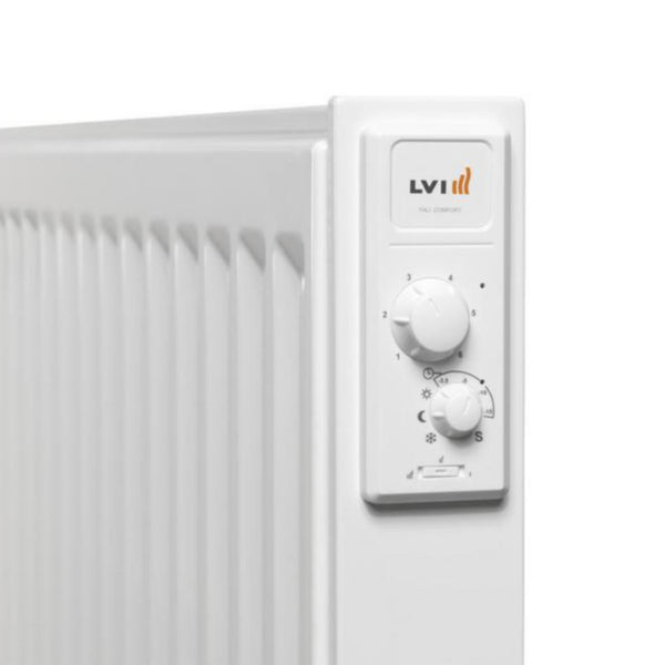 Sähköpatteri Purmo Yali Comfort öljytäytteinen 0508 50X80CM 750W [8129428] | lvitarvikkeet.fi