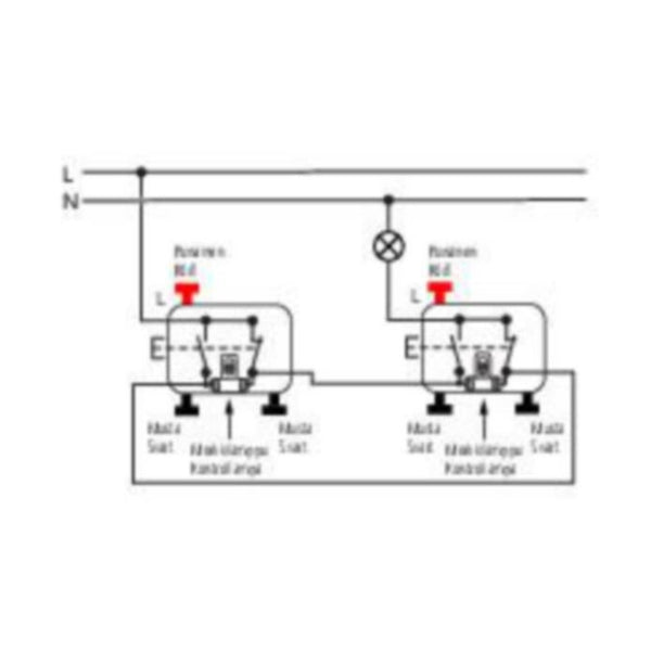 Kytkin Ensto Intro 6/10Ax/250V/Ip21 Ukj 0X Val [2113506] |