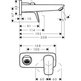 Pesuallashana Hansgrohe 71220000 Logis Seinäm.Piiloas. [6150398] |