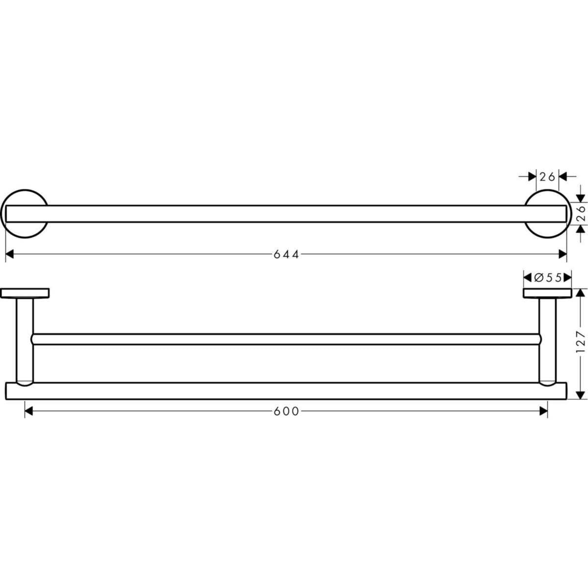 Tuplapyyhetanko Hg Logis Universal [5773875] |