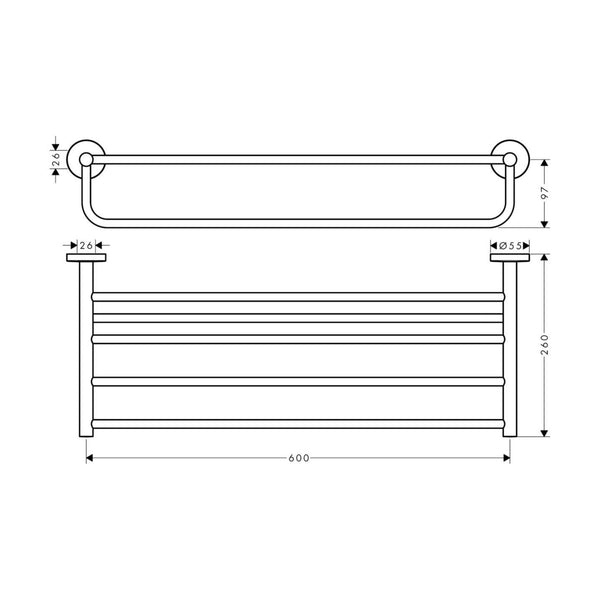 Kylpypyyhenaulakko Hg Logis Universal Tangolla [5773882] |