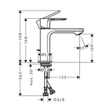 Pesuallashana 72544000 Hansgrohe Rebris E 110 kromi [6150940] |