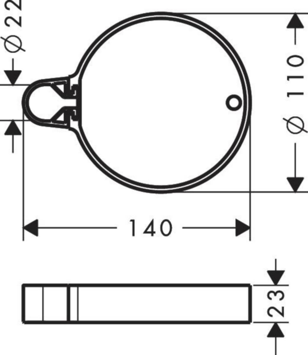 Saippuakuppi Hansgrohe Cassetta‘C 28678000 [6555441]