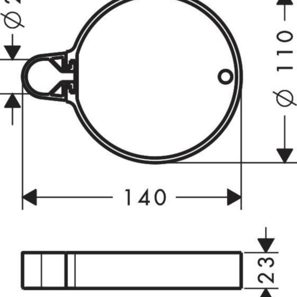 Saippuakuppi Hansgrohe Cassetta‘C 28678000 [6555441]