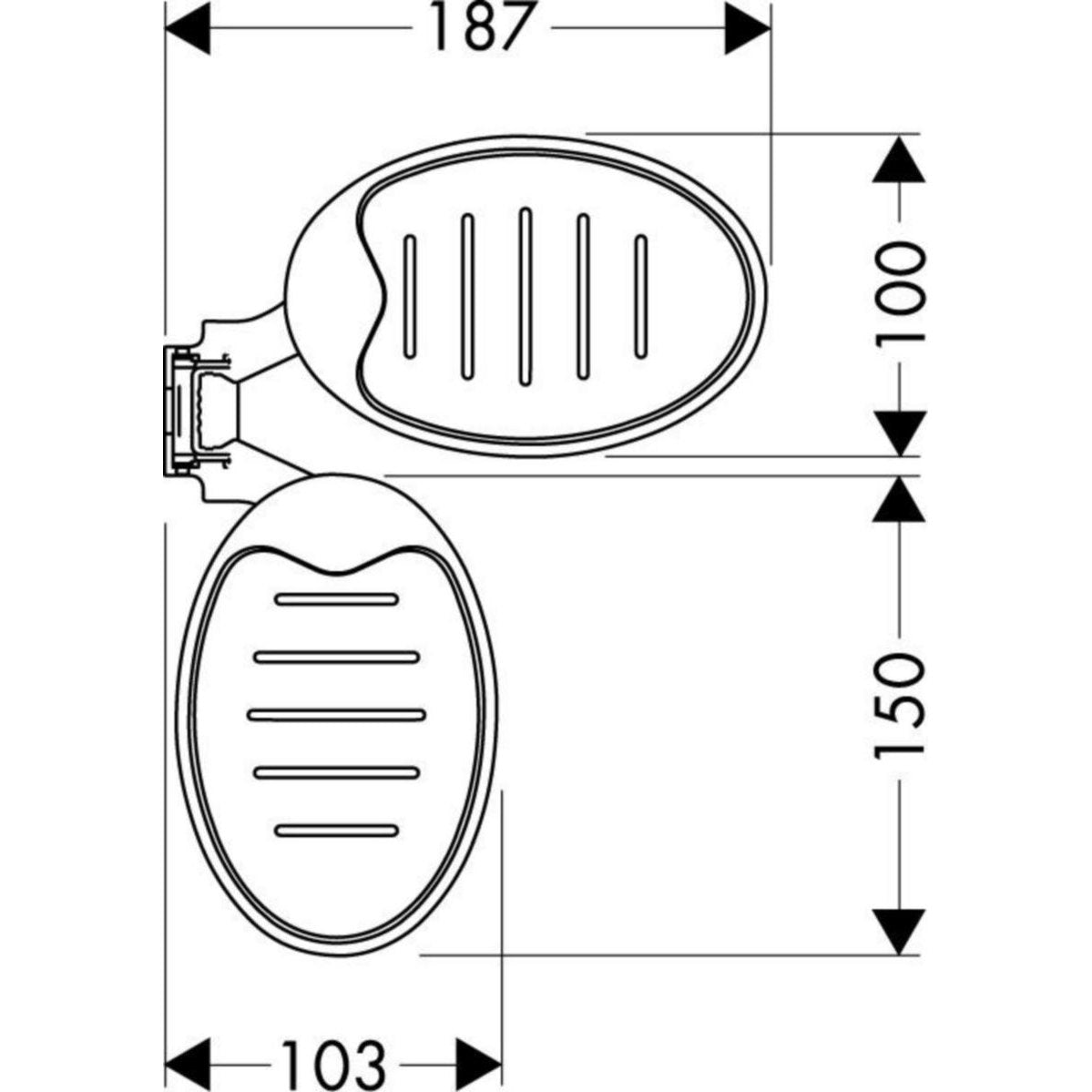 Saippuakuppi Hansgrohe 28698 000 Rd Cassetta [6555444] |