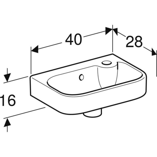 Pesuallas 1156101101 Ido Glow 400 hanareikä oikea 11561-01 [5611175]