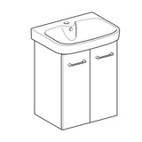Allaskaappipaketti IDO Glow 9606521001 kahdella ovella 96065 - 21 IDO 560 (kasattu) [6015346] |