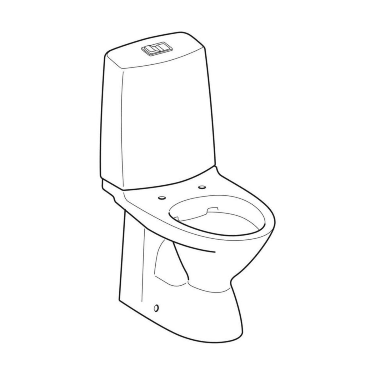 WC - laite Ido Glow 60 1 - huuhtelu, Rimfree, kanneton, piilo S - lukko [5650192] |