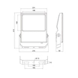 Valonheitin Airam Pro range IP66 6000LM 50W/740 asym 45D [4546534]