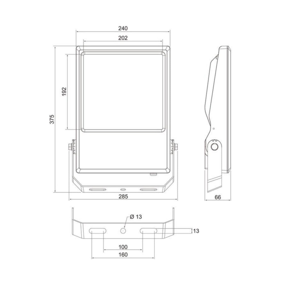 Valonheitin Airam Pro range IP66 18000LM 150W/740 asym 45D [4546536]