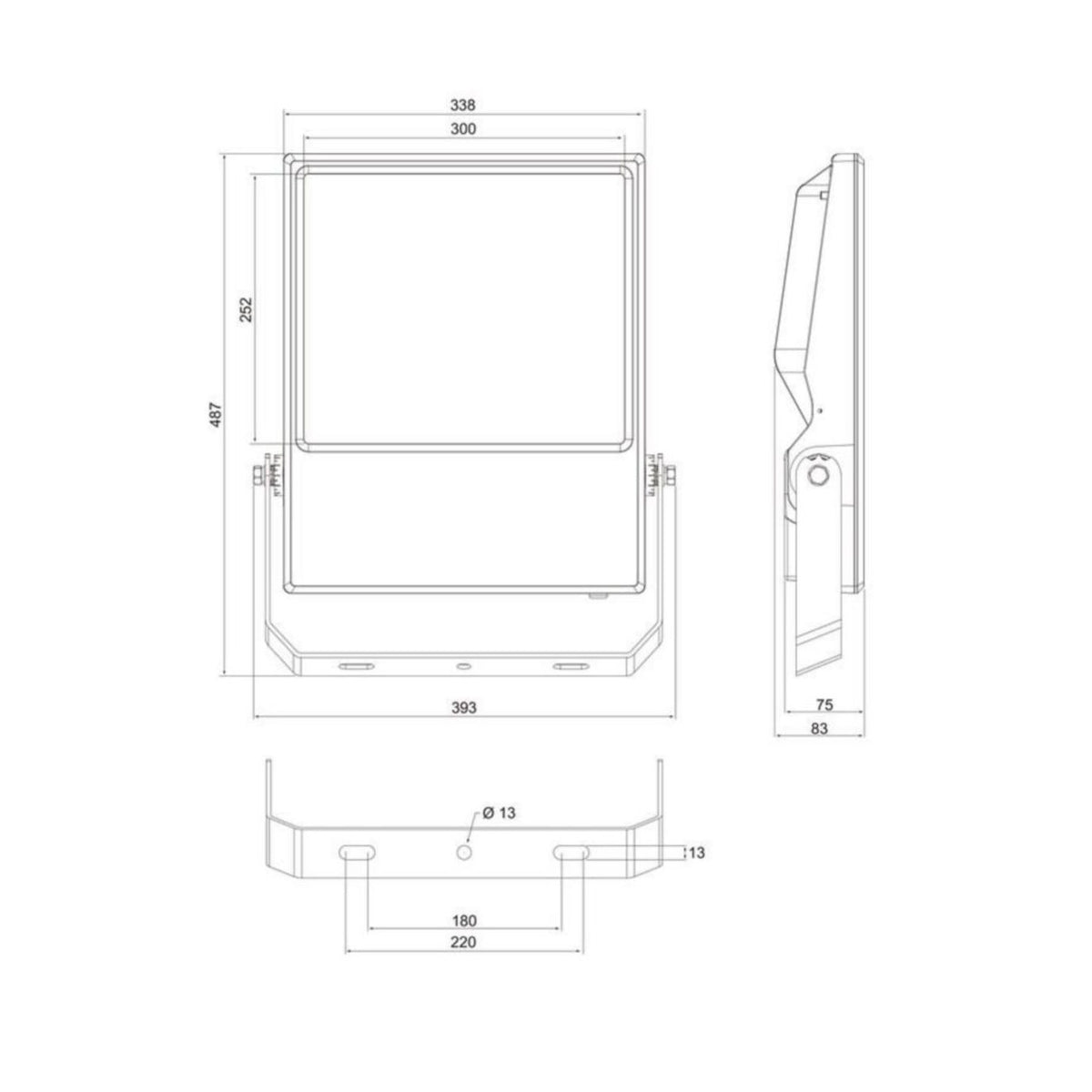 Valonheitin Airam Pro range IP66 36000LM 300W/740 asym [4546539]