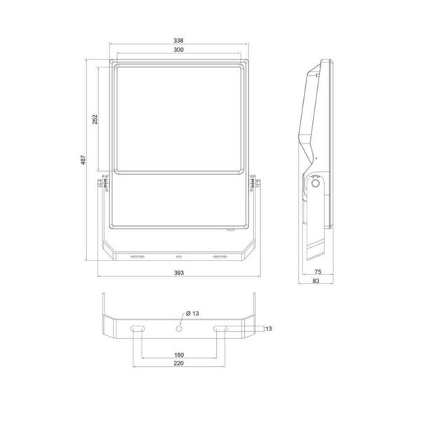 Valonheitin Airam Pro range IP66 36000LM 300W/740 asym [4546539]