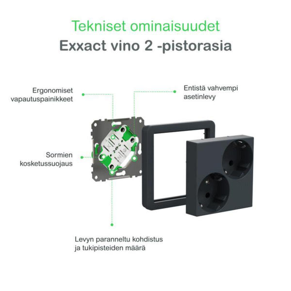 Pistorasia Schneider Electric Exxact vino 2S/16A/IP21 1X UKJ VINO ANT [2519151]