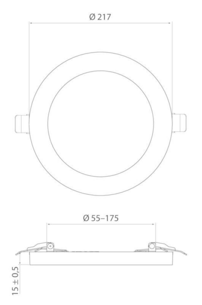 Alasvalo Airam Cio Multi IP20 12W 830/840/865 DIM WH [4146602]