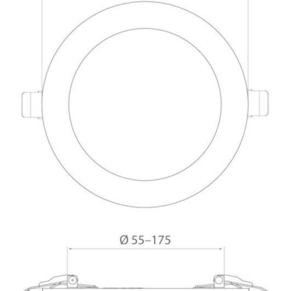 Alasvalo Airam Cio Multi IP20 12W 830/840/865 DIM WH [4146602]