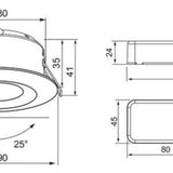 Alasvalo Compact Tilt Ip44 7W/840 36D Dim Acc Wh 4107651