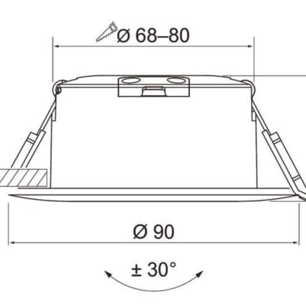 Downlight Airam Pro Compact Multi IP54 7W 927/933/940 DIM WH [4146965]