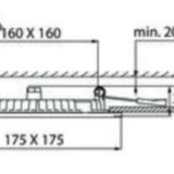 Alasvalo Airam Flat Sq 175 IP44 12W/840 DIM PCO WH 4297888