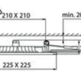 Alasvalo Flat Sq 225 Ip44 15W/840 Dim Pco Wh 4297890