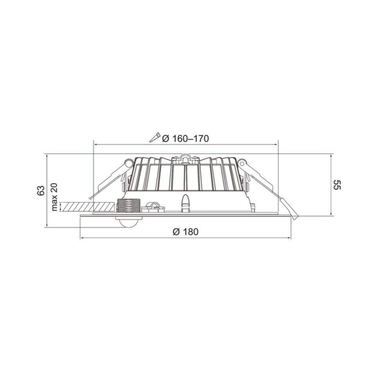 Alasvalo Compact Xl 170 Ip54 12W 3Cct Pir [4146963] |