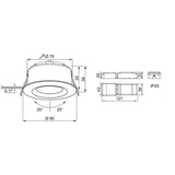 Alasvalo Compact Tilt Ip44 5W/830 36D Dim Acc Black [4146695] |