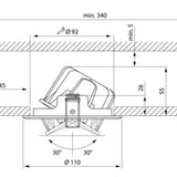 Alasvalo Slim Duo Tilt Ip44 8W 830/840 Dim Aco Wh 4245362