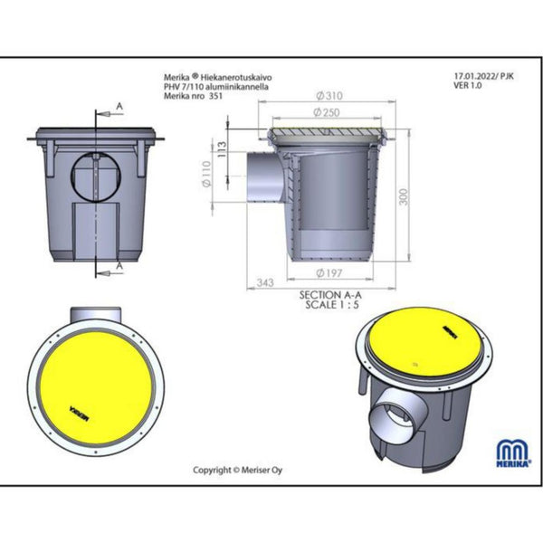Hiekanerotin Phv 7/110 Merika 351 [3638007] |