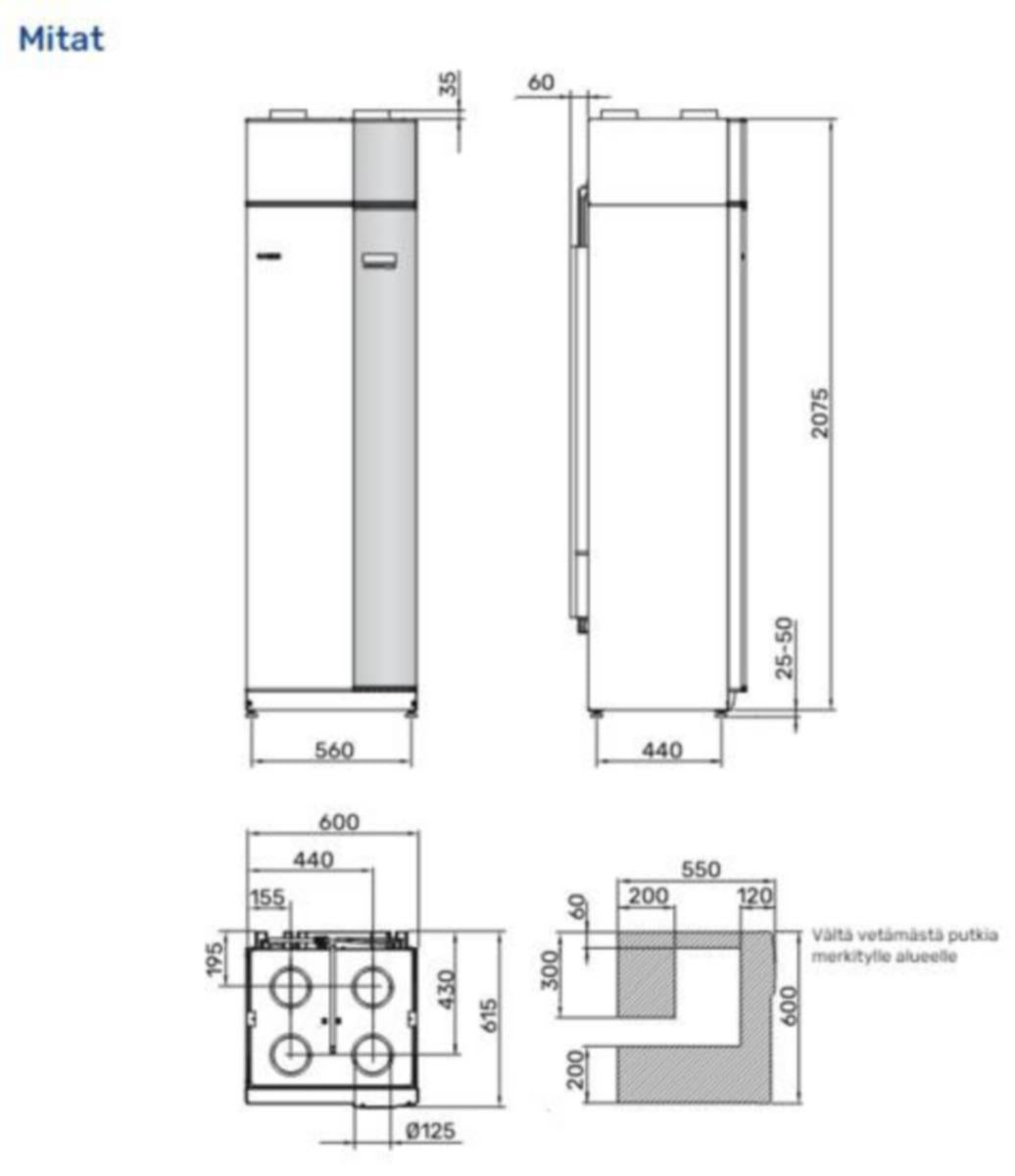 Poistoilmalämpöpumppu Nibe F470 RST UUSI [7923540]