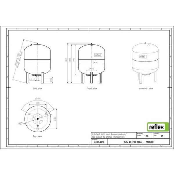 Kalvopaisunta-Astia De/200Ltr/Rak.Paine 10/2Bar. 3412098