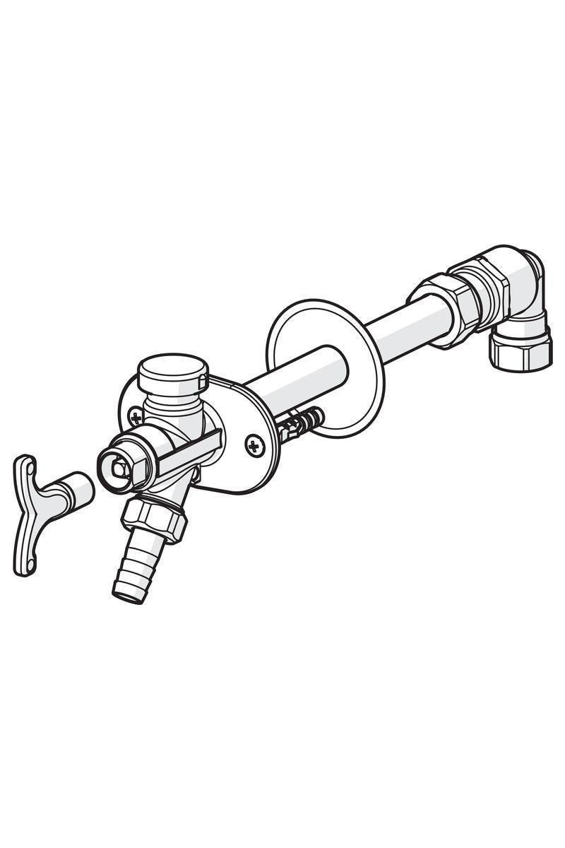 Vesipostiventtiili DN15 250-450mm Oras 431015 [2934115]