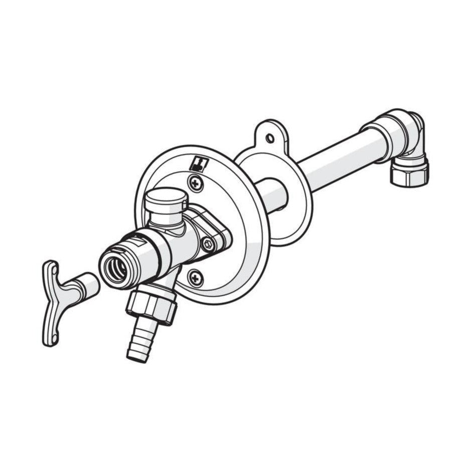 Vesipostiventtiili Oras DN 15 tyhjenevä 450 - 1000 mm 431515 [2934137] |
