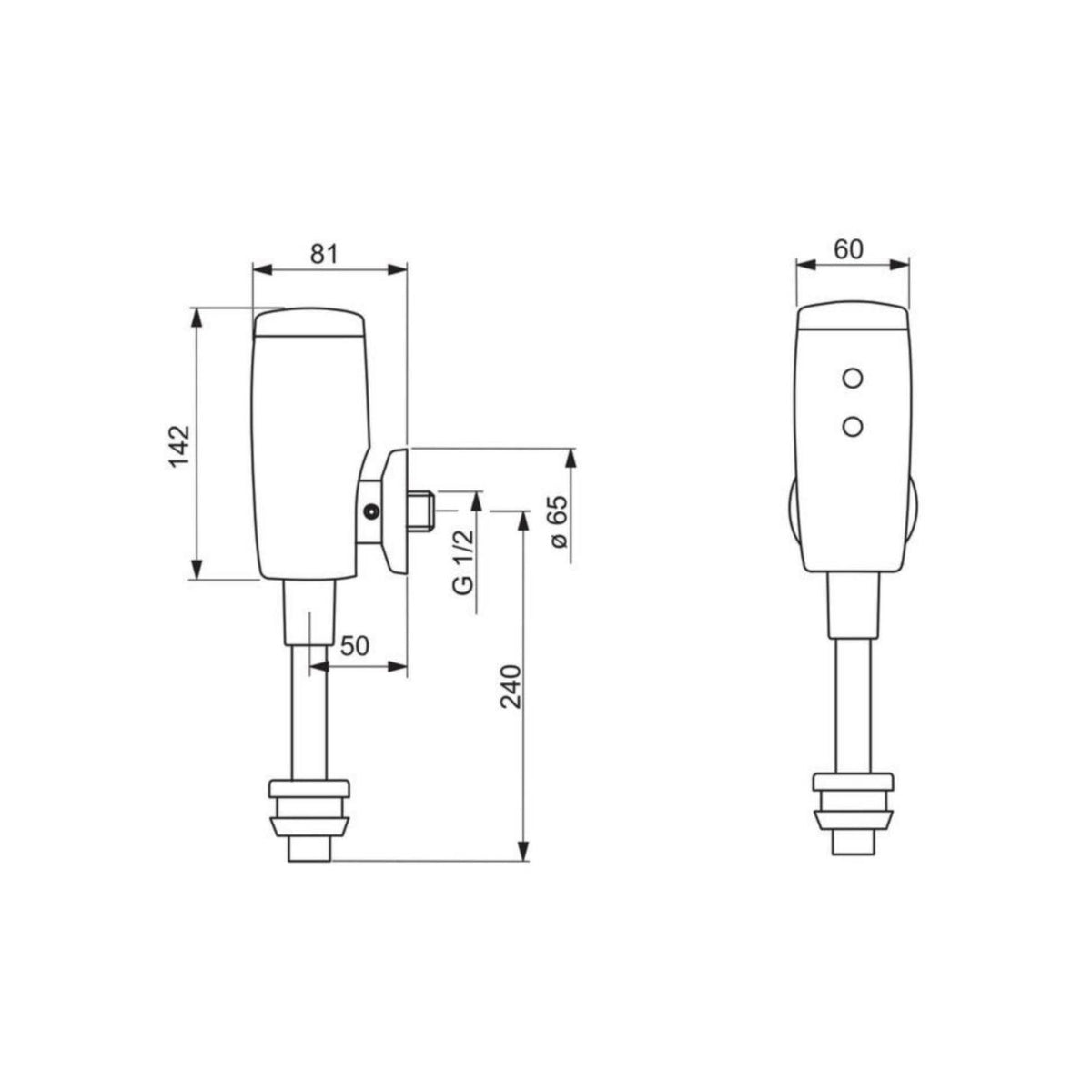 Urinaalin huuhtelulaite Oras Electra 6567Z 6 V 6416107
