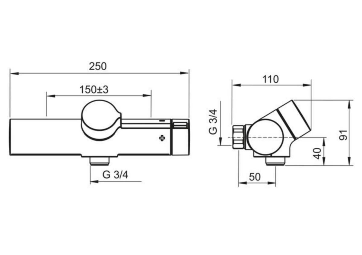 Suihkuhana Oras Oramix 7261 G3/4" [6310787]
