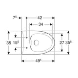 Seinä-WC IDO Glow Classic 502.986.00.2 KANNETON 5650229