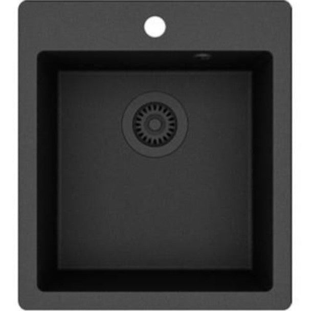 Päältä Asennettava Allas Luka 6 Musta Komposiitti 5929346