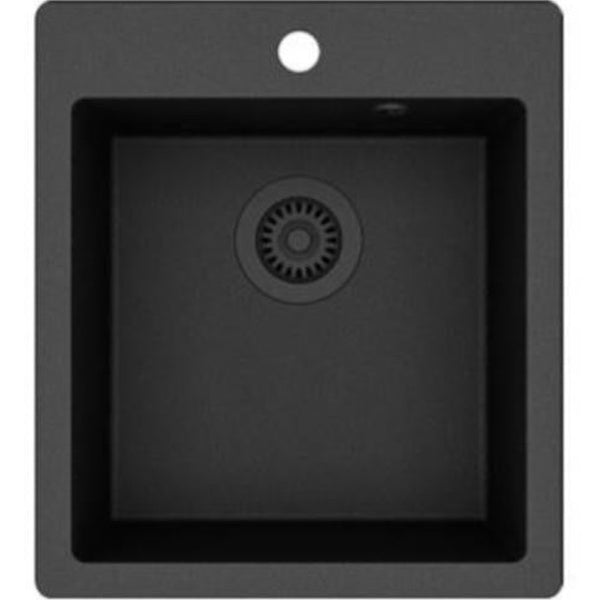 Päältä Asennettava Allas Luka 6 Musta Komposiitti 5929346